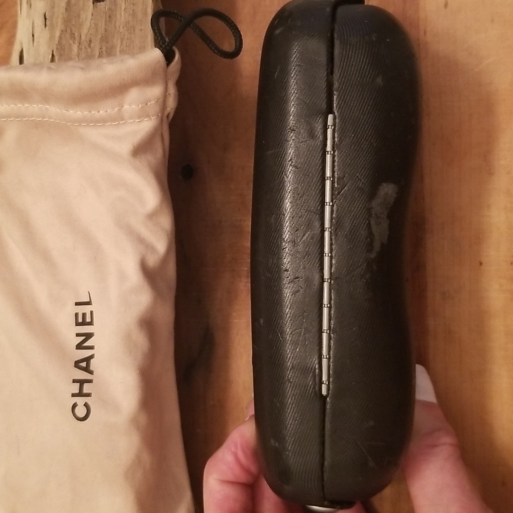 Authentic CHANEL Eyeglass Case, Drawstring Eyeglass Dust Bag and Original Box - Picture 5 of 16
